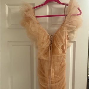 Mini nude dress